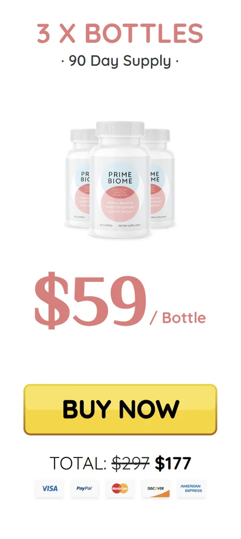 PrimeBiome Buy 3 Bottles